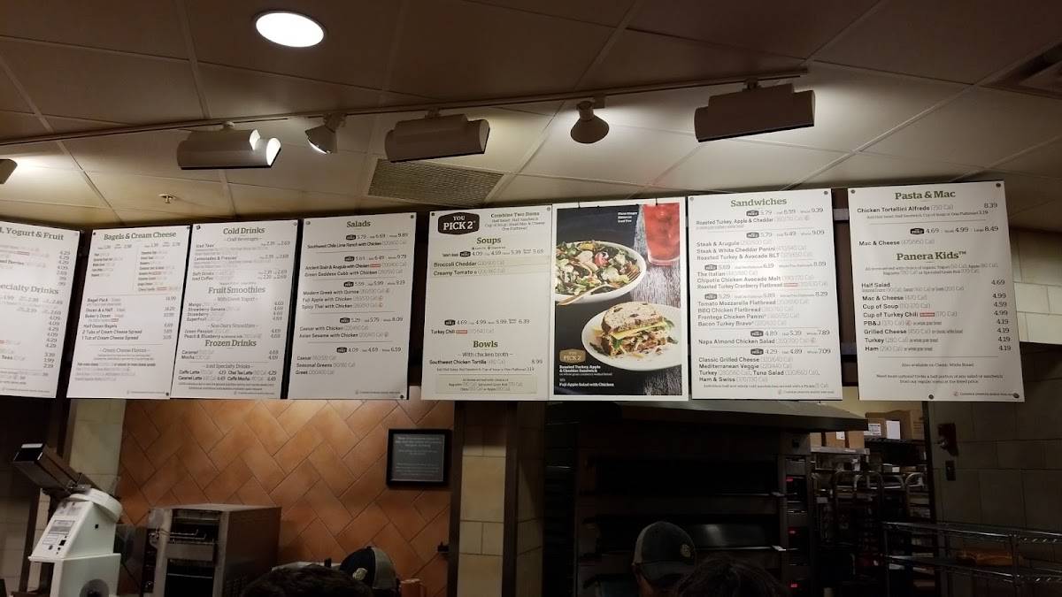 Panera Bread меню