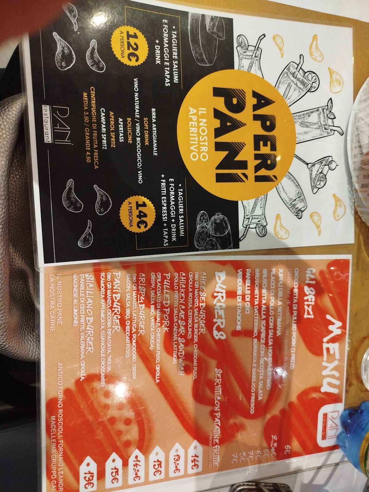 Panì Genuine Food меню