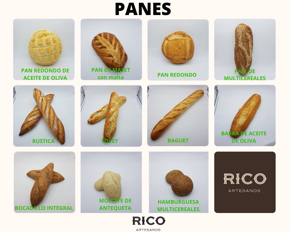 Pastelería Rico. меню