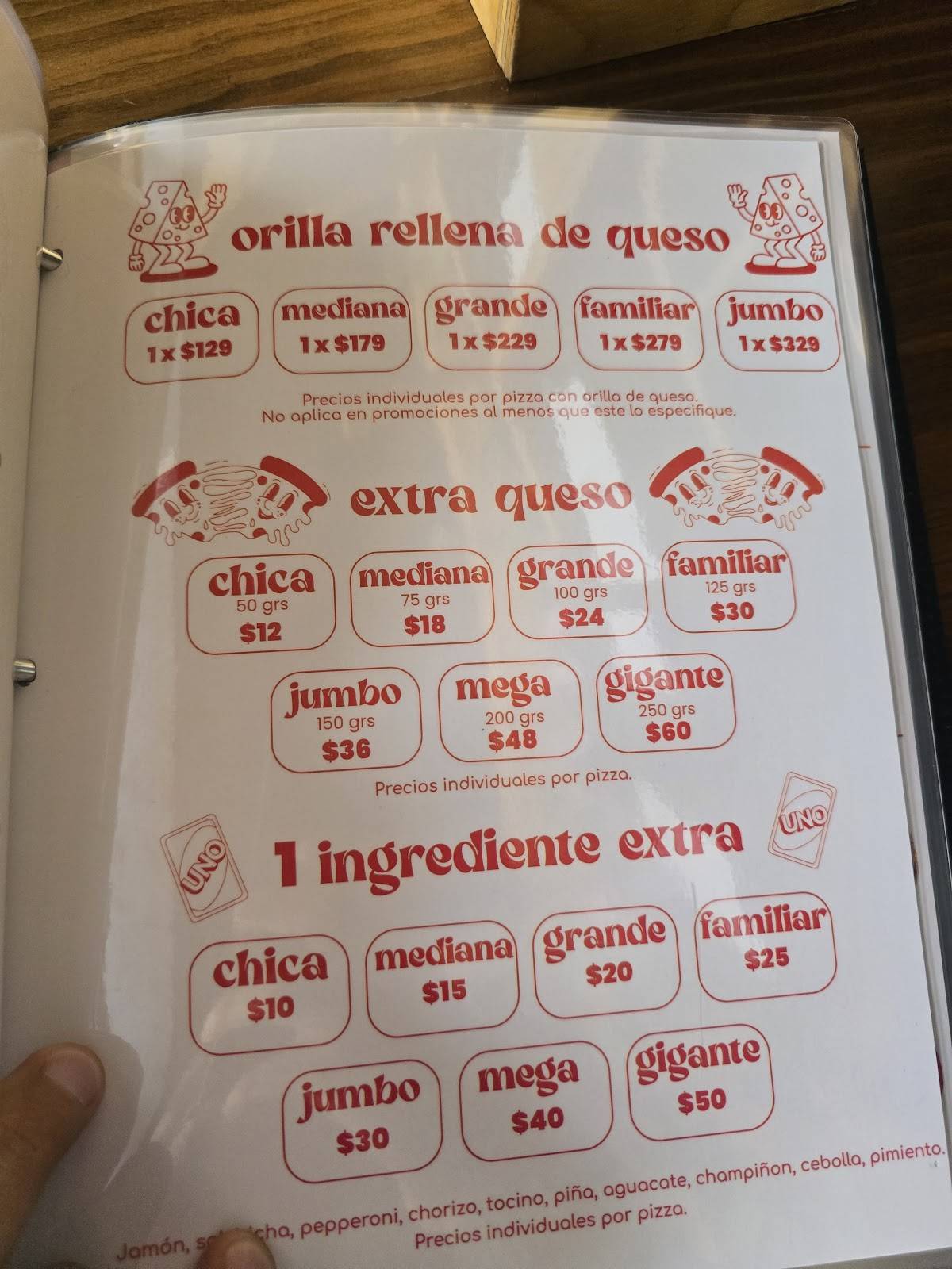 Pastes Roman меню