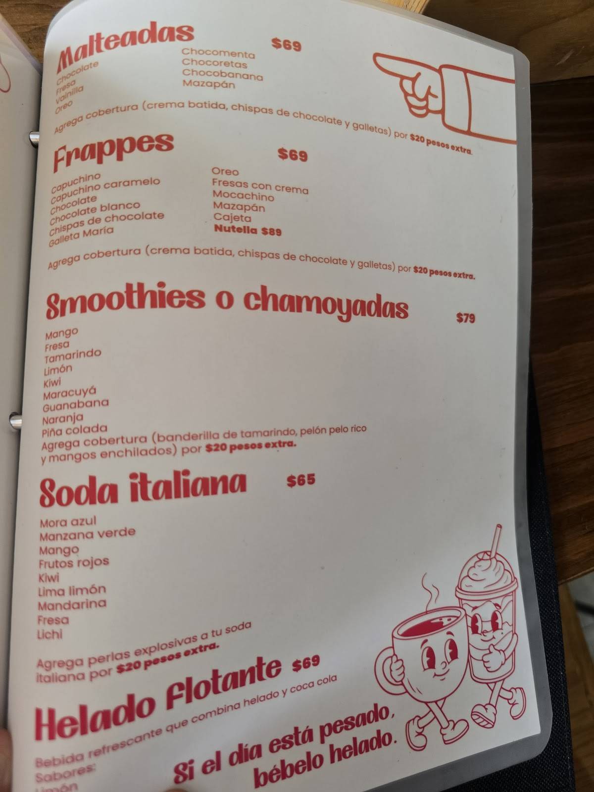 Pastes Roman меню
