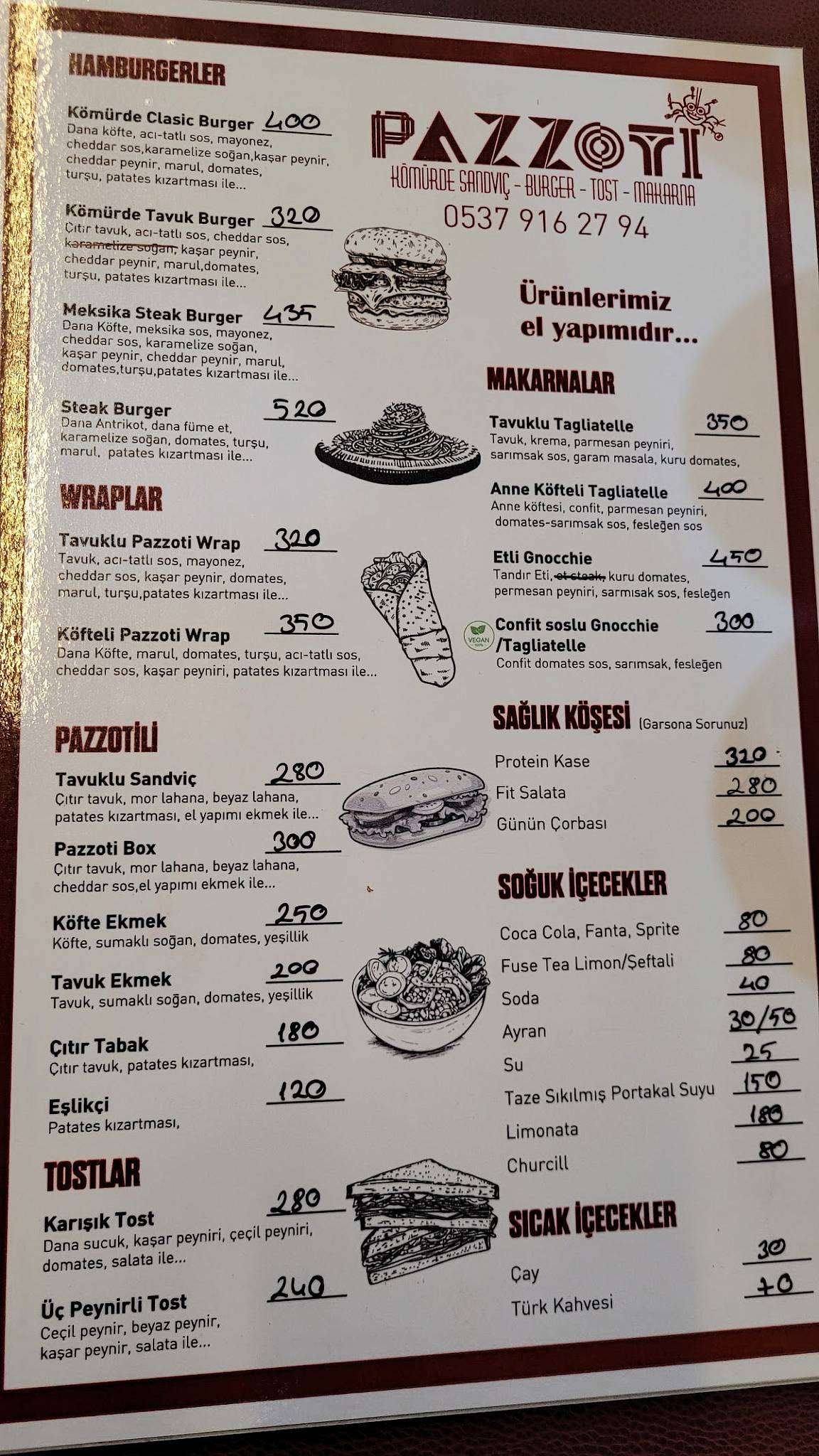 Pazzoti меню