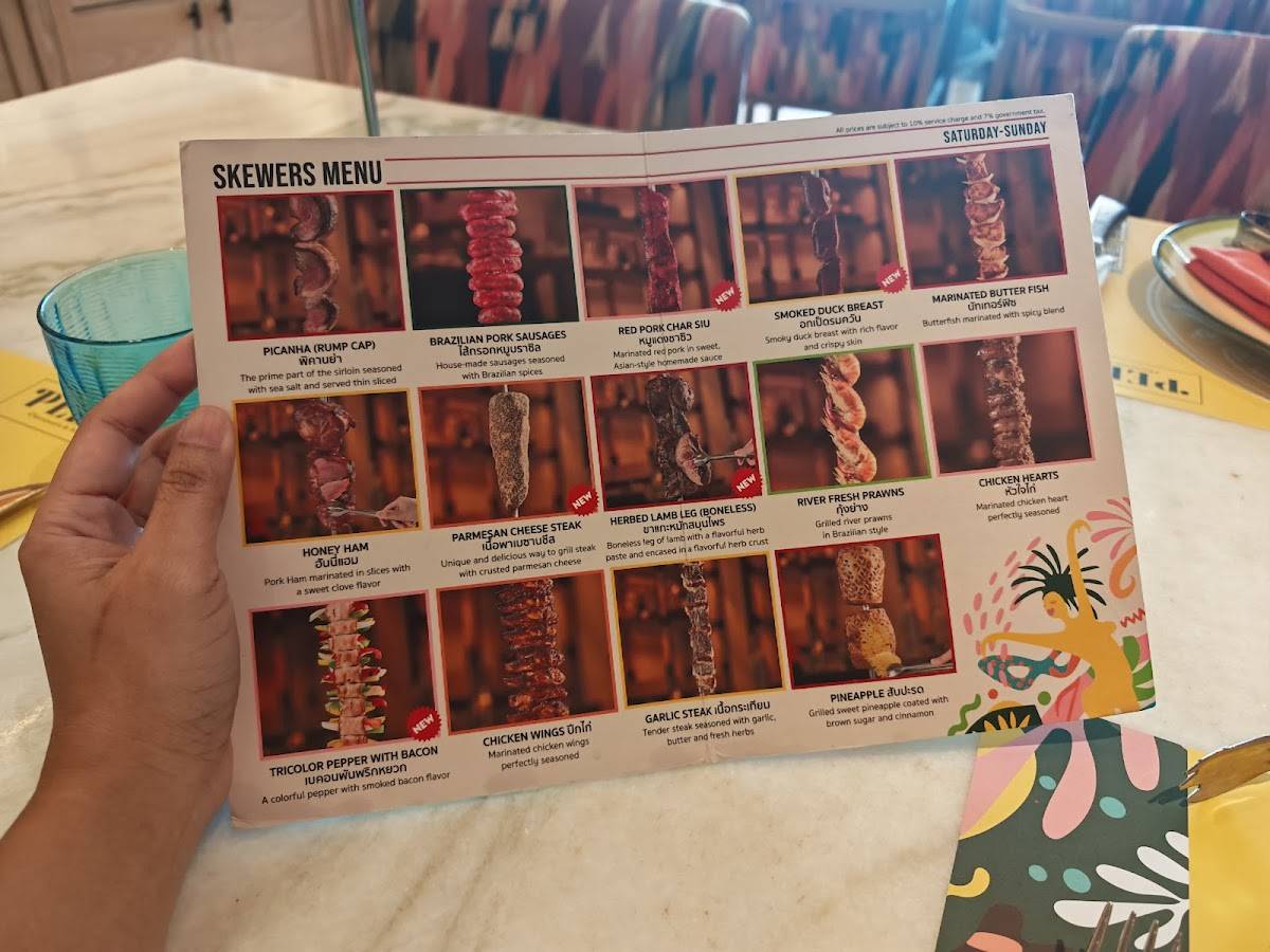 Pedro Churrascaria and Steakhouse меню