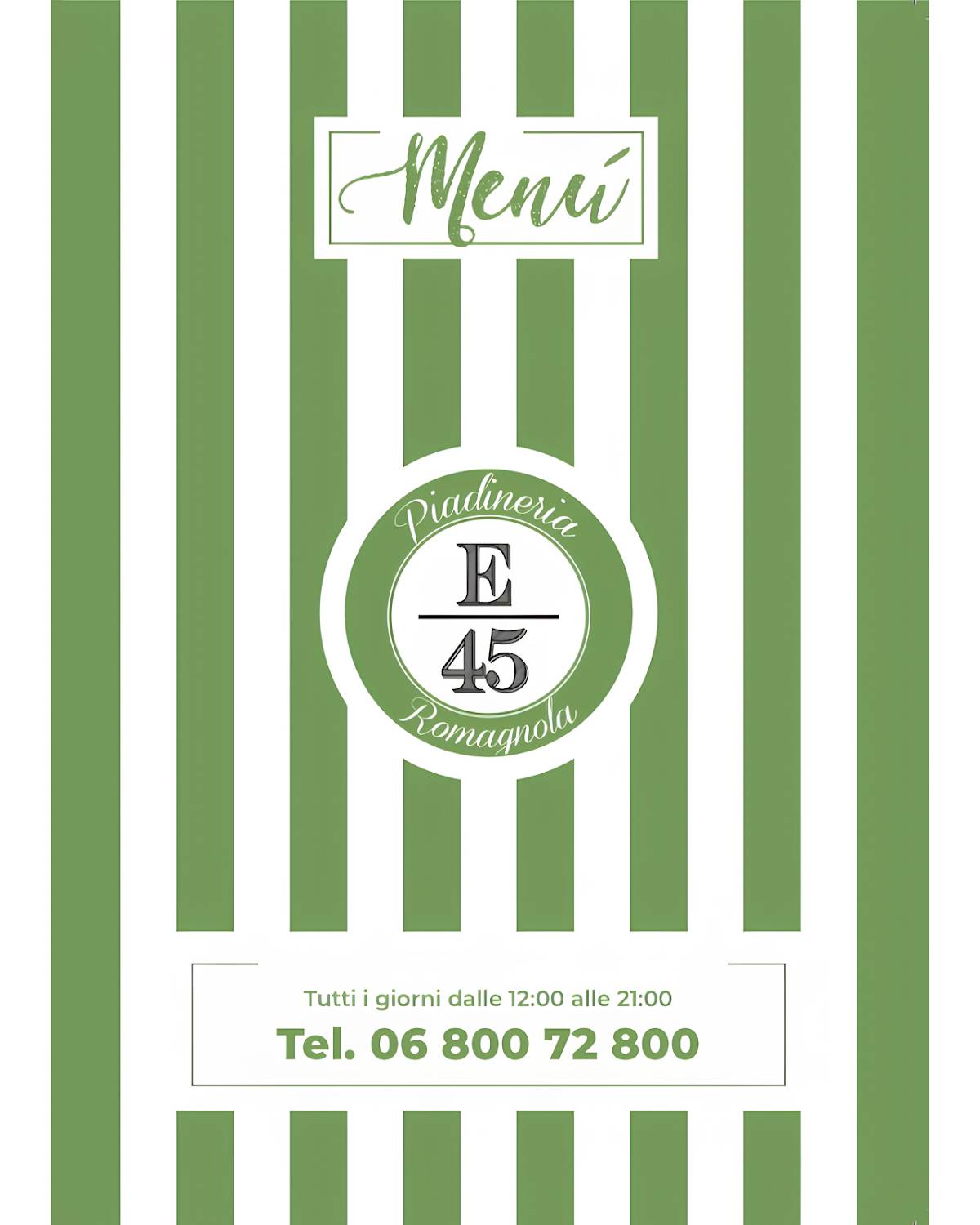 Piadineria romagnola E 45 меню