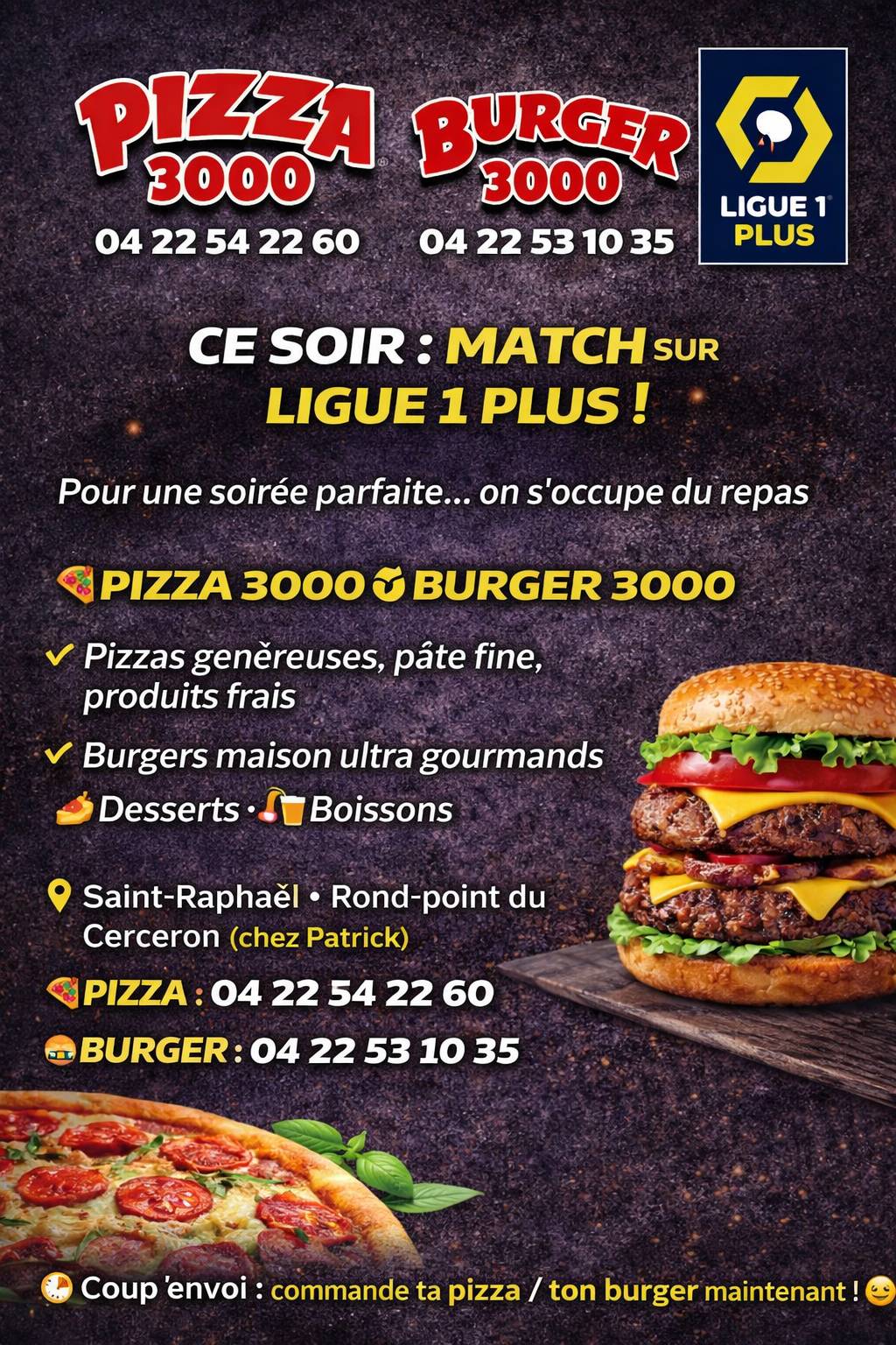 Pizza 3000 St Raphaël меню