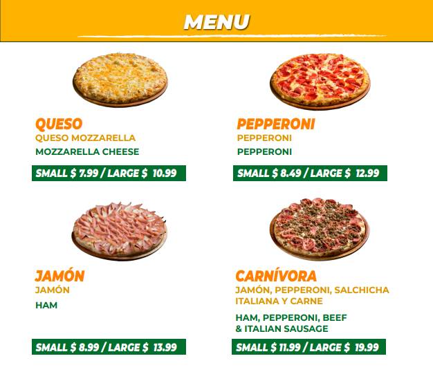 Pizza Goool меню
