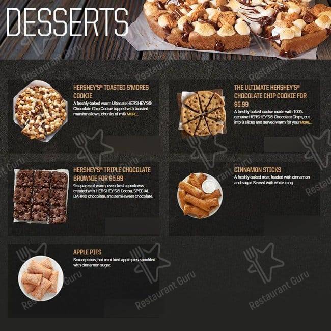 Pizza Hut меню