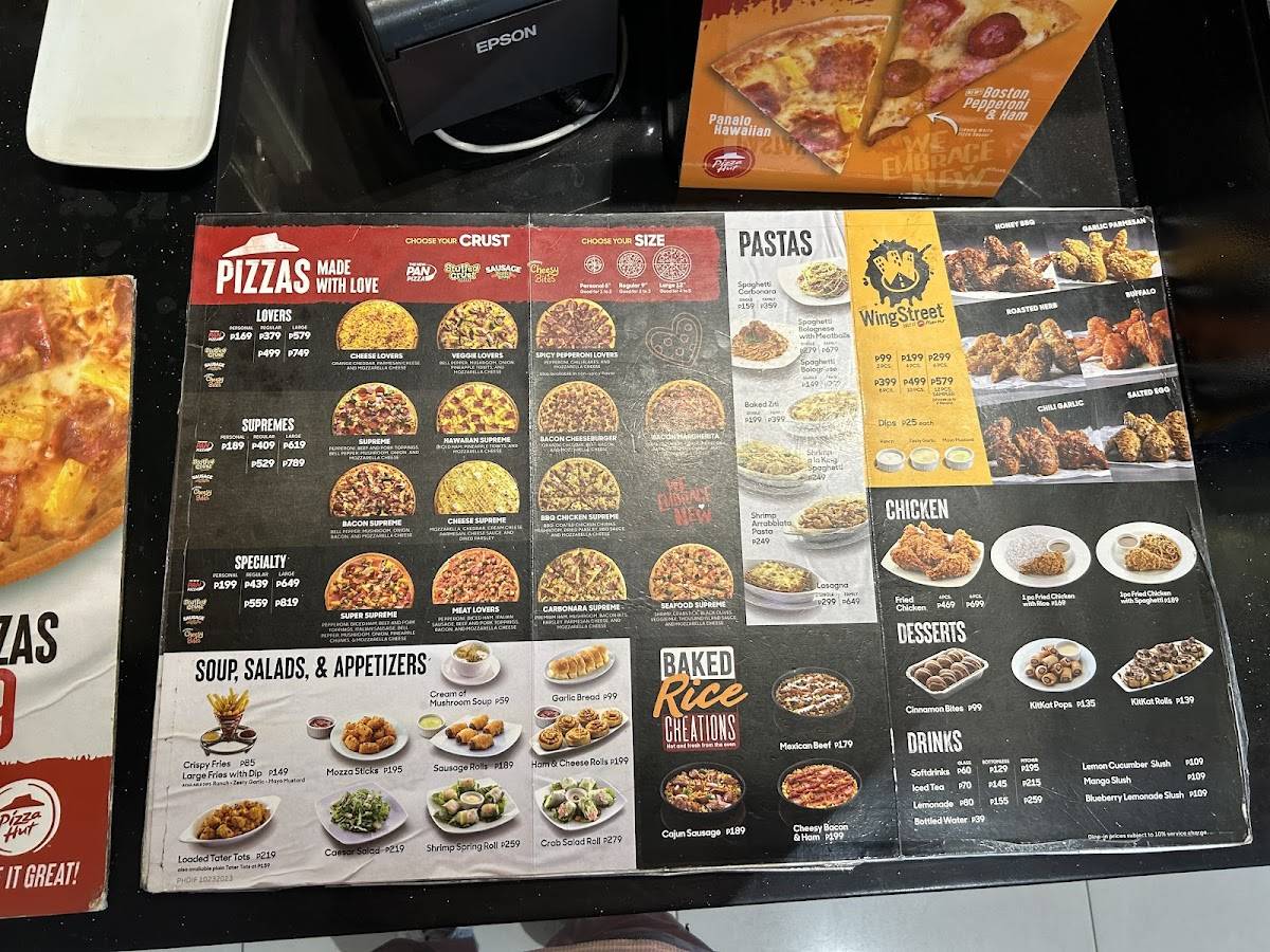 Pizza Hut - SM City Santa Rosa меню