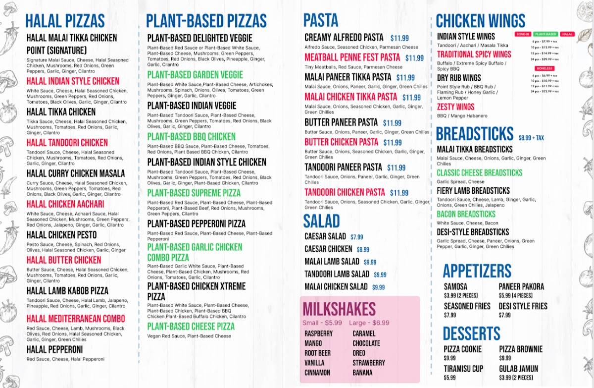 Pizza Point меню