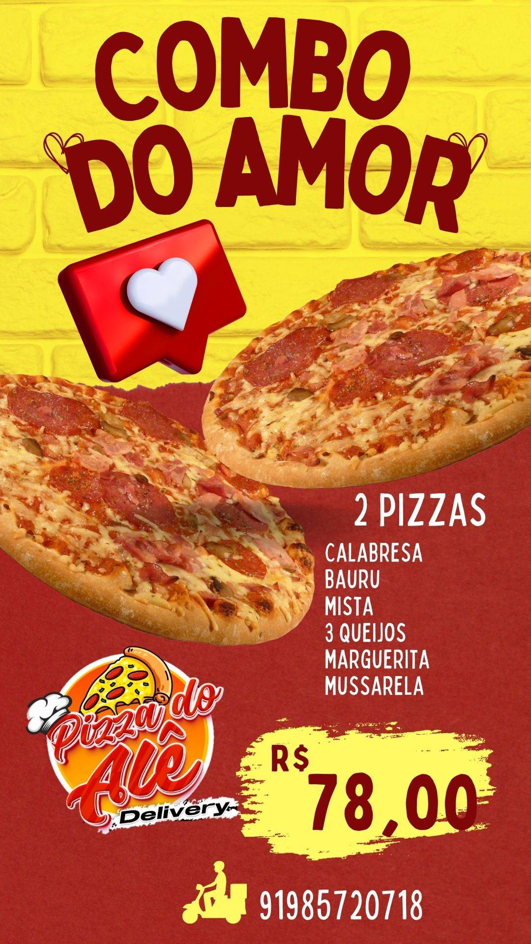 Pizza do Alê меню