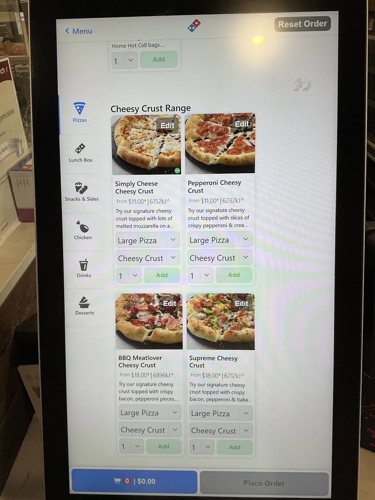 Domino's Pizza Croydon меню