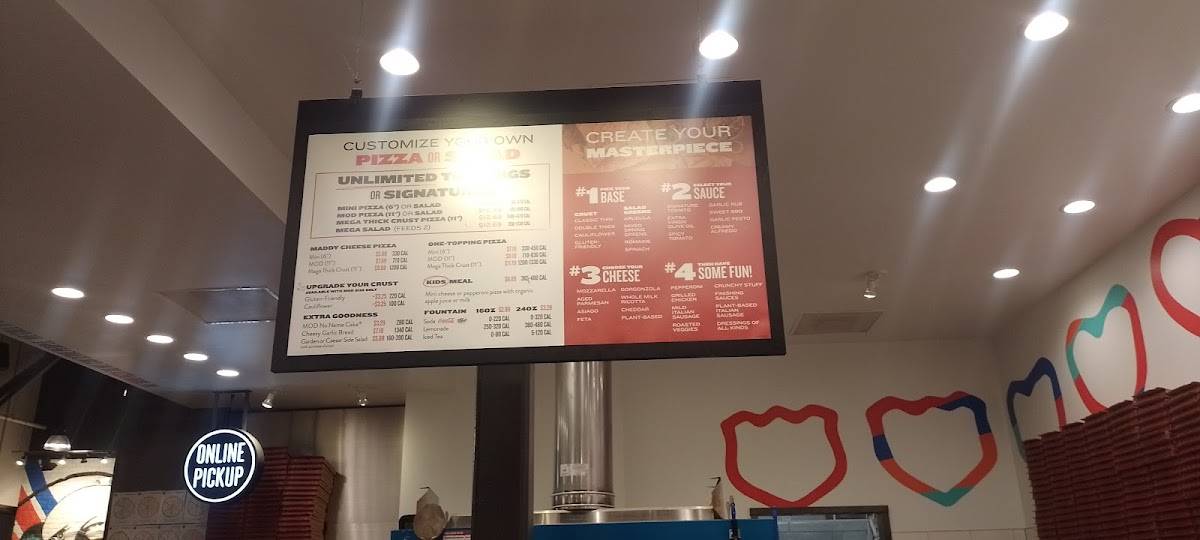 MOD Pizza меню