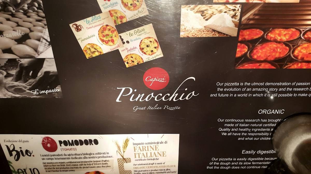 Ristorante pizzeria Pinocchio меню