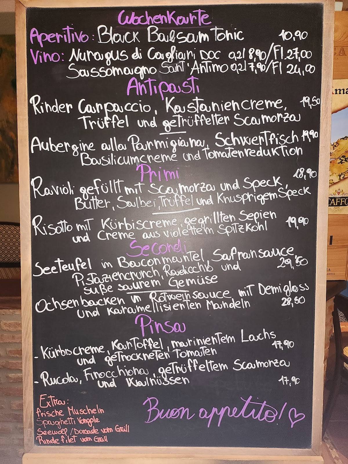 Ristorante CASTELBUONO меню
