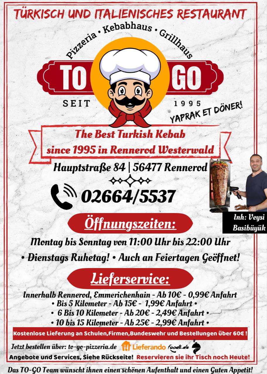 To-Go Pizzeria меню