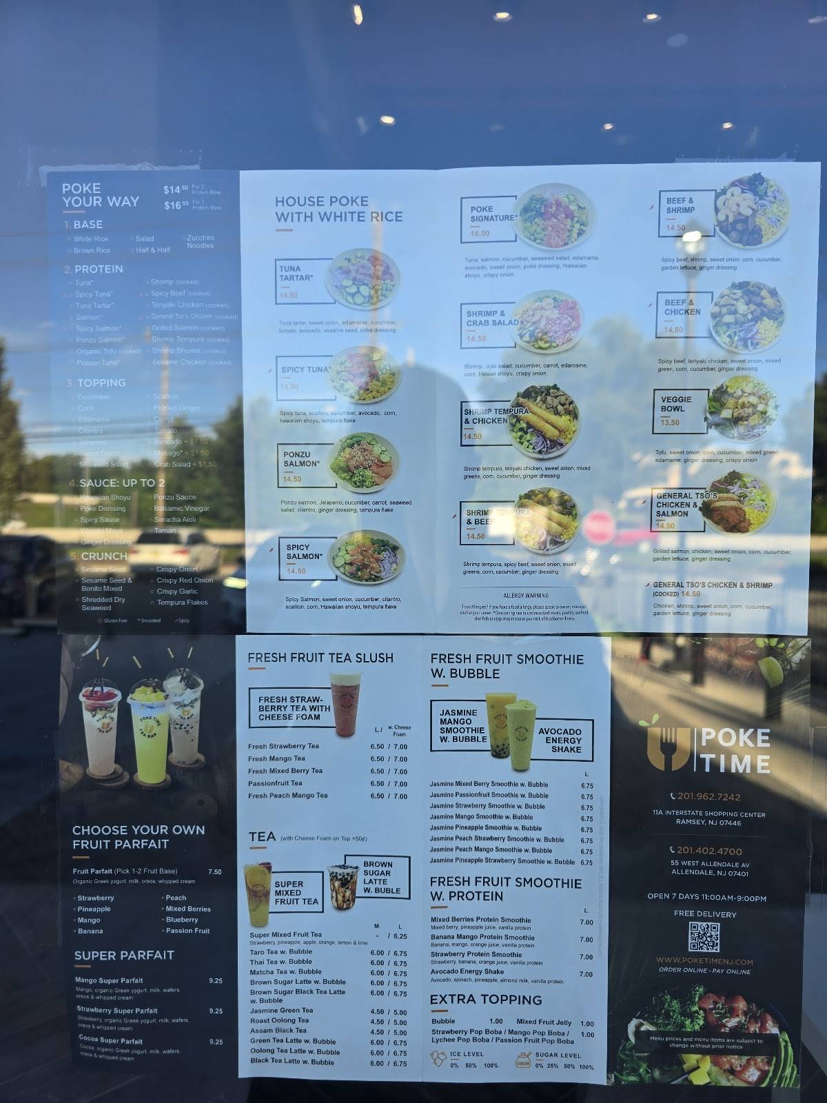 Poke Time меню