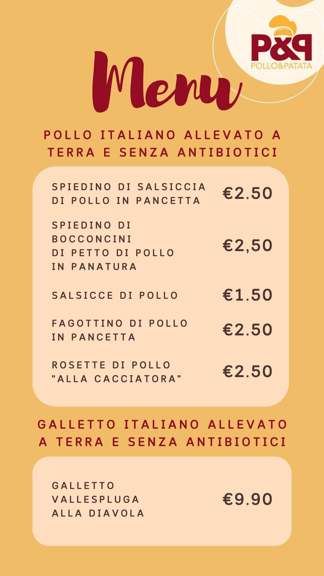 Pollo&Patata - Zona Piazza Fiume меню