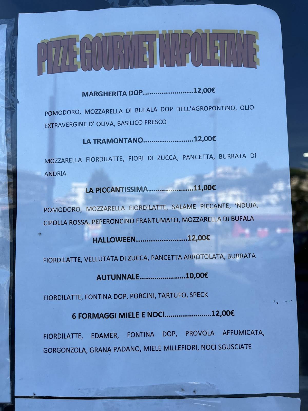 Pomorè Montesacro меню