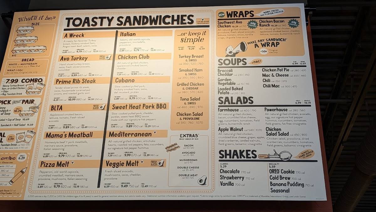 Potbelly меню