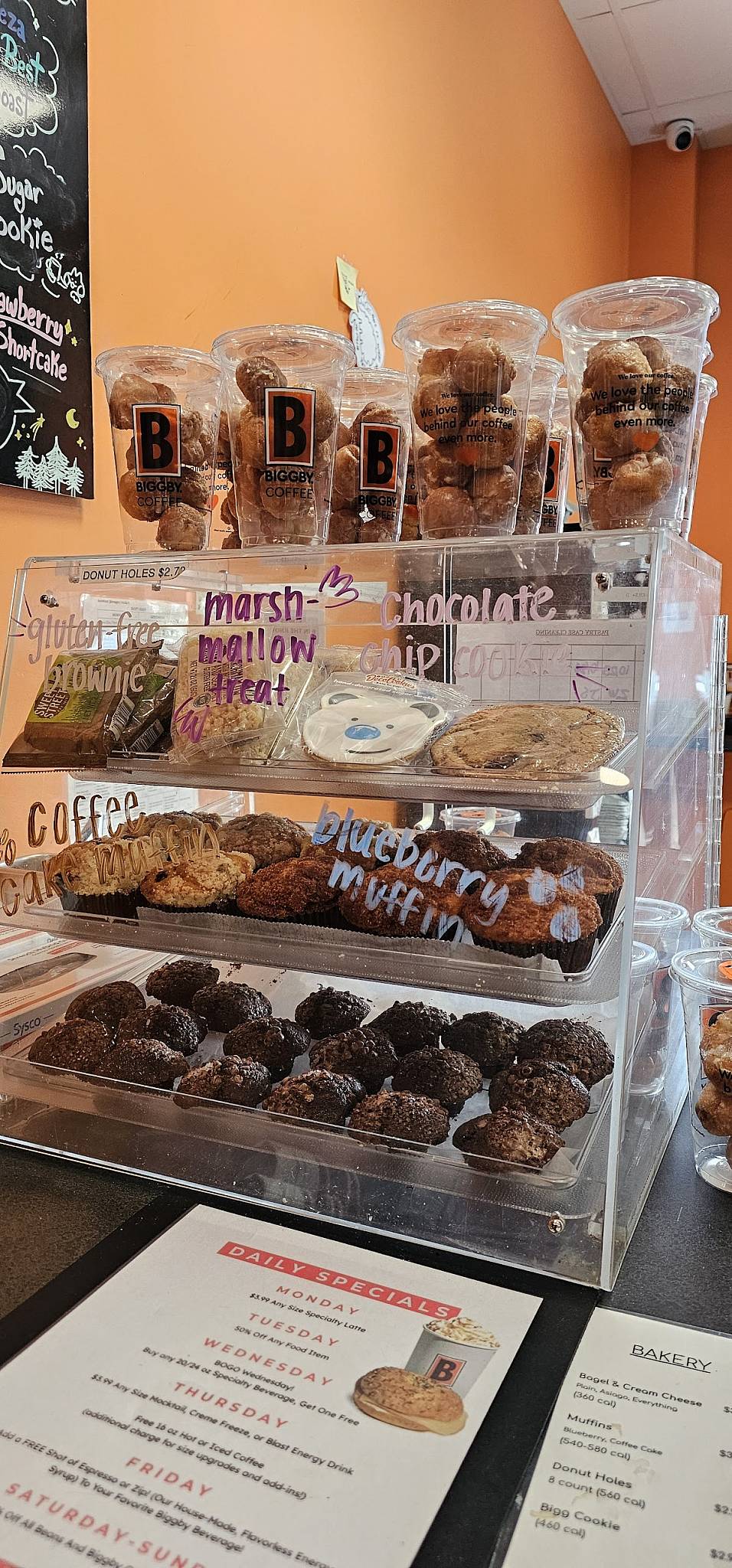 BIGGBY COFFEE меню