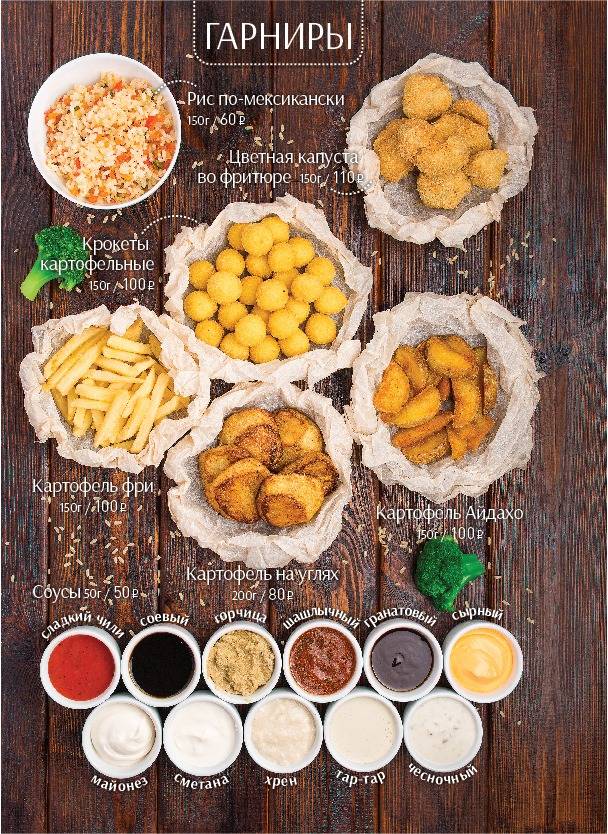 Барселона меню
