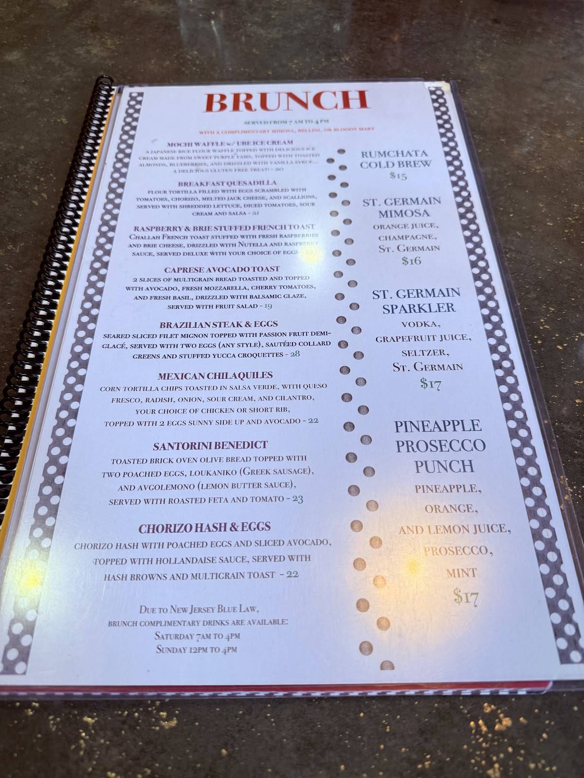 Chit Chat Diner меню