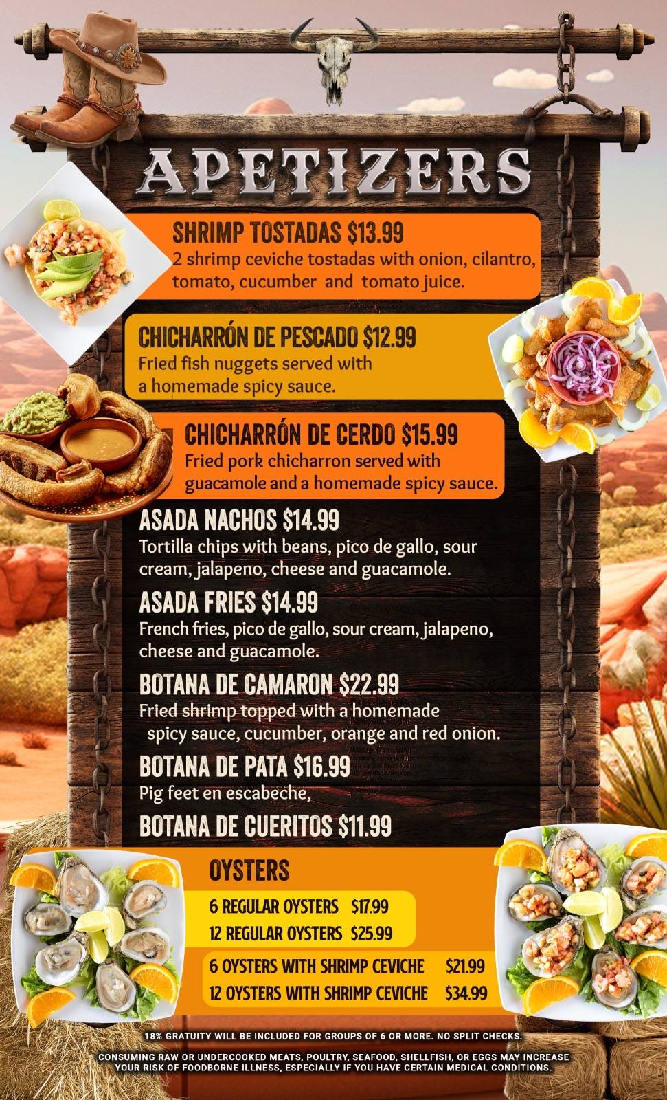El Rodeo Bar & Grill меню