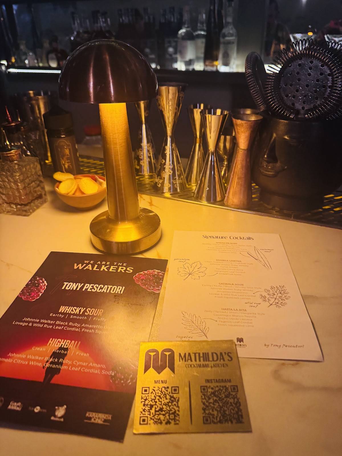 Mathilda's Cocktail Bar меню
