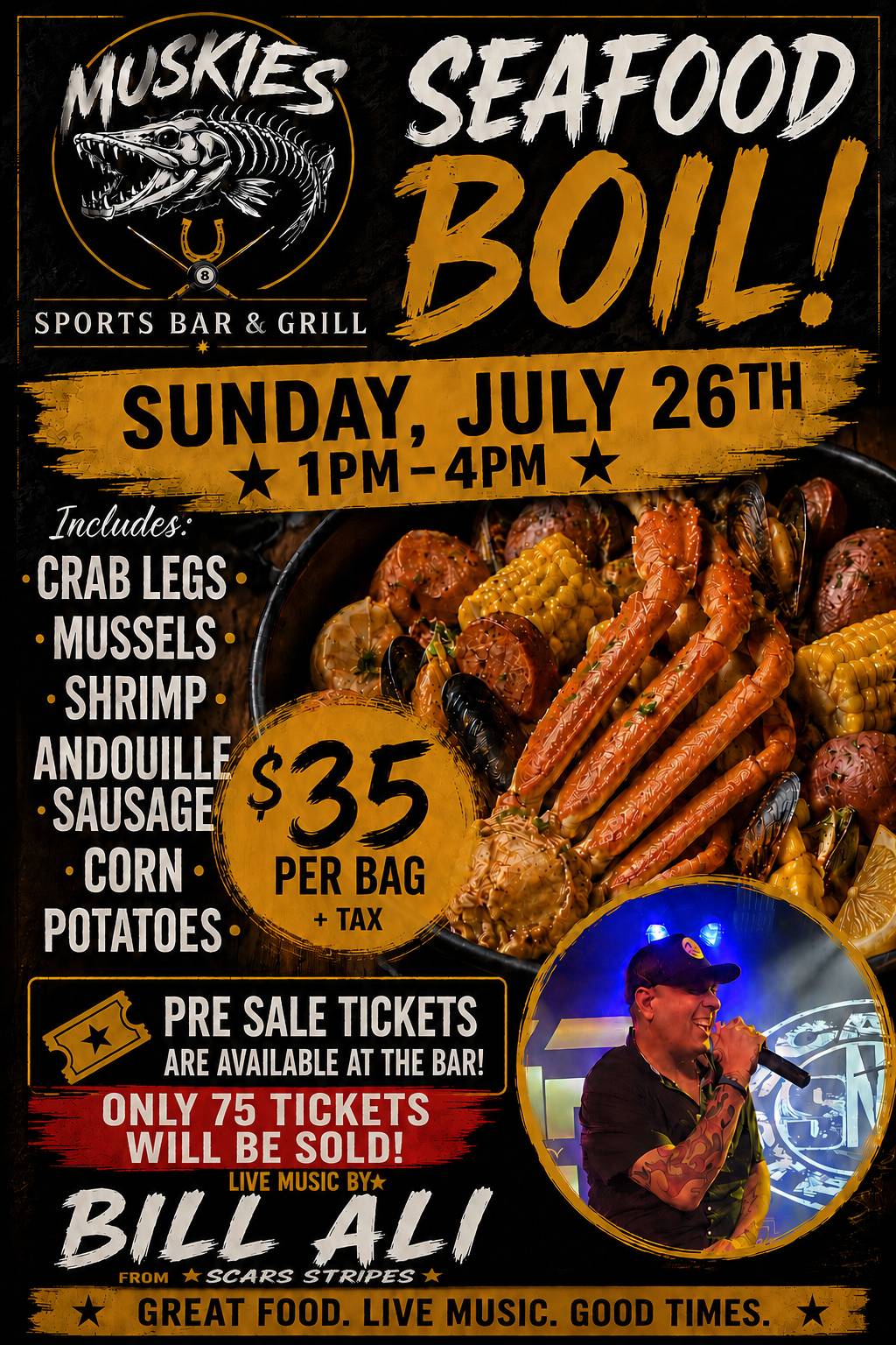 Muskies Sports Bar & Grill меню