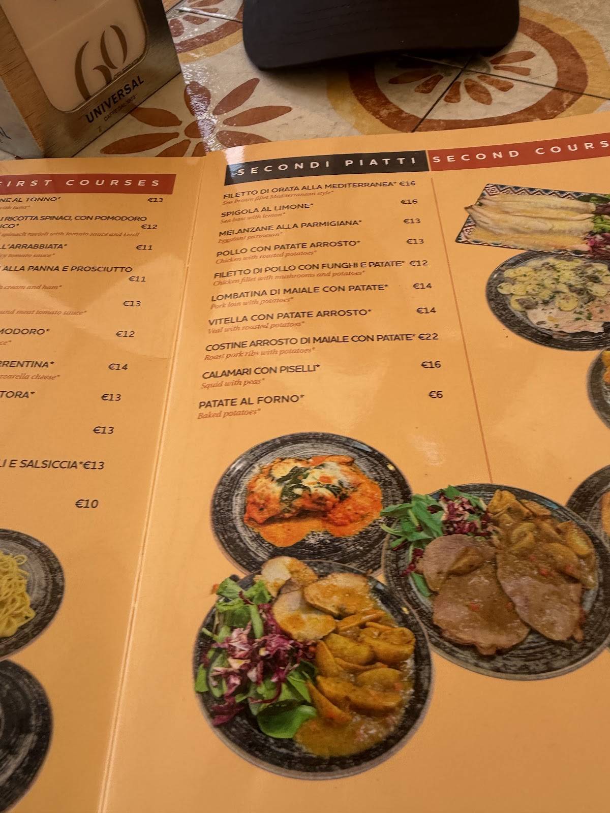 Tempio Bar меню