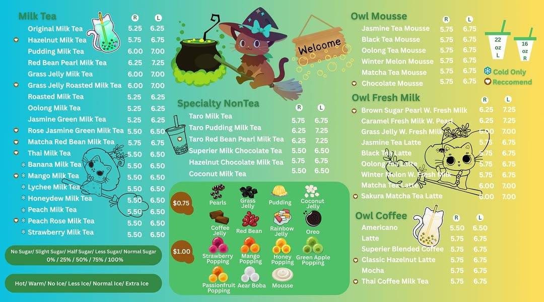 Twisted Sisters’ Bubble Brew & Bakery меню