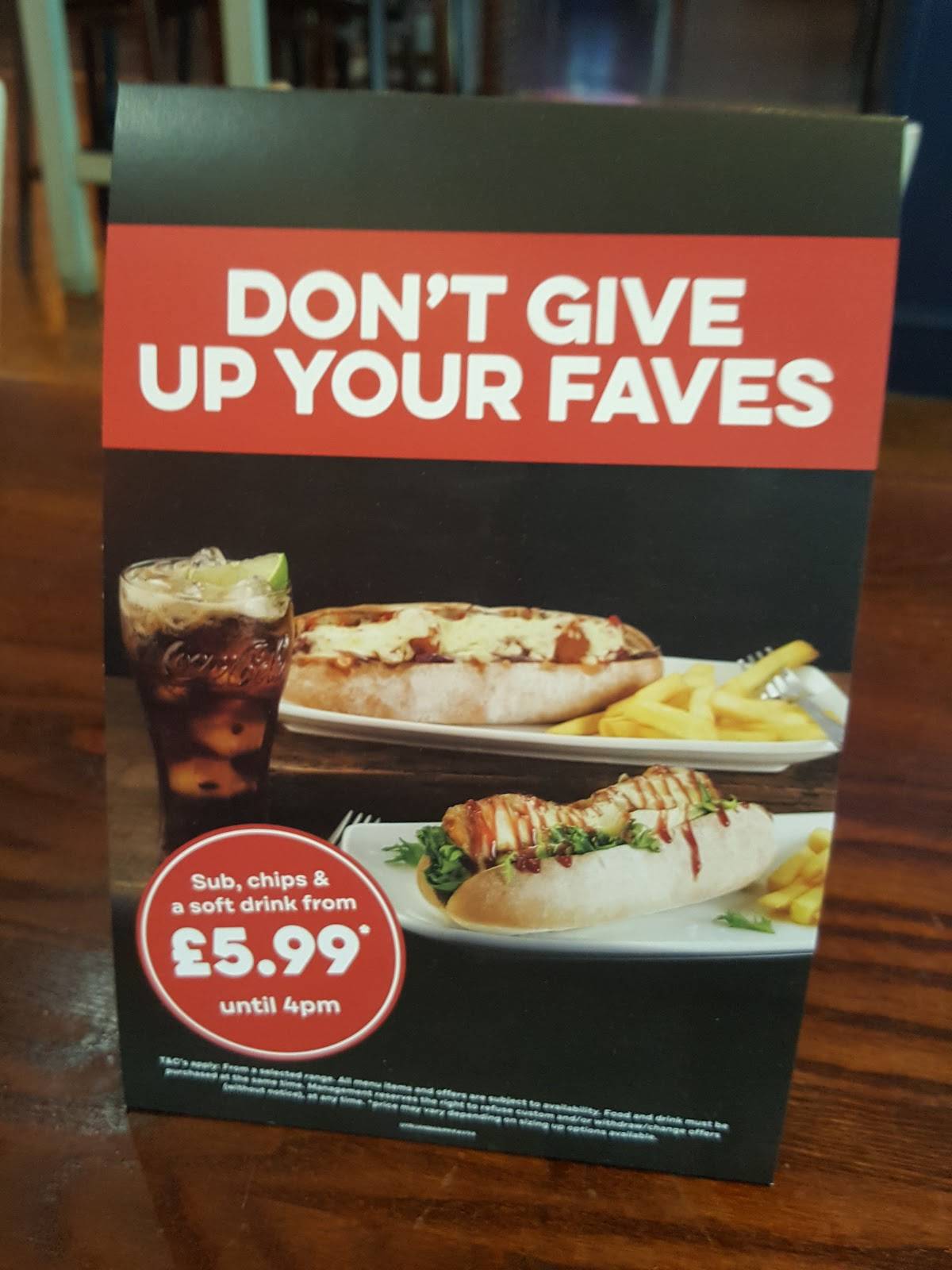Yates Cardiff меню