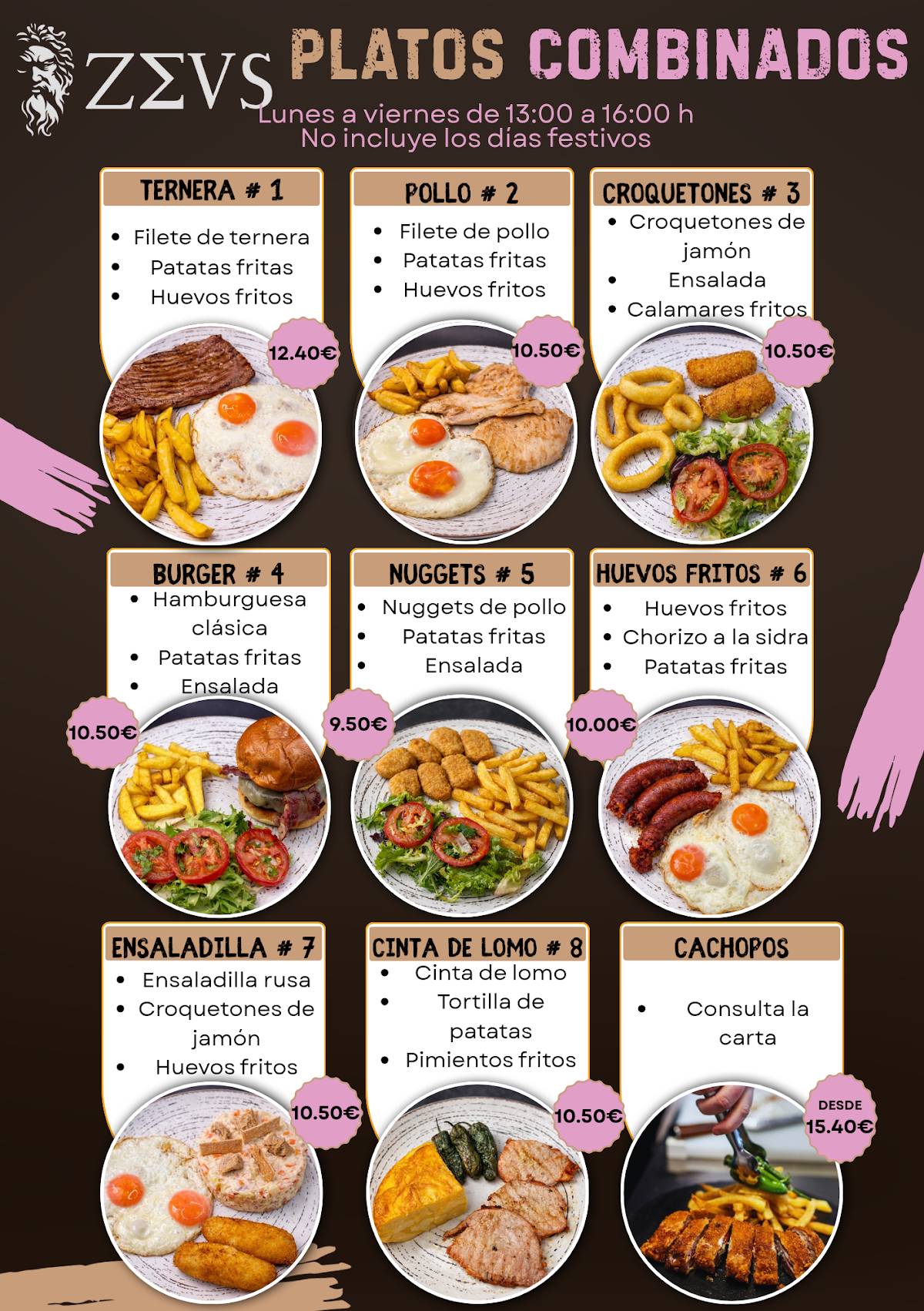 Zeus Gastrobar Arganda меню