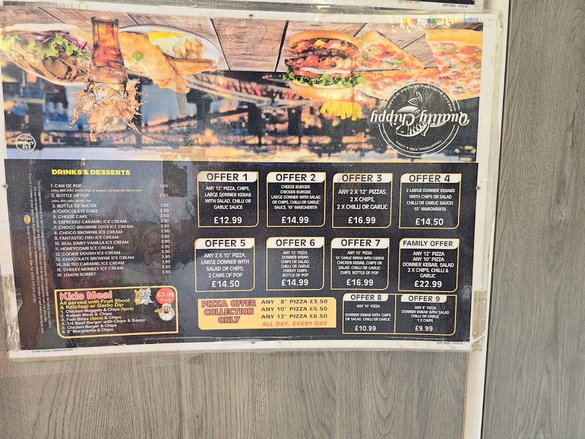 Quality Chippy меню