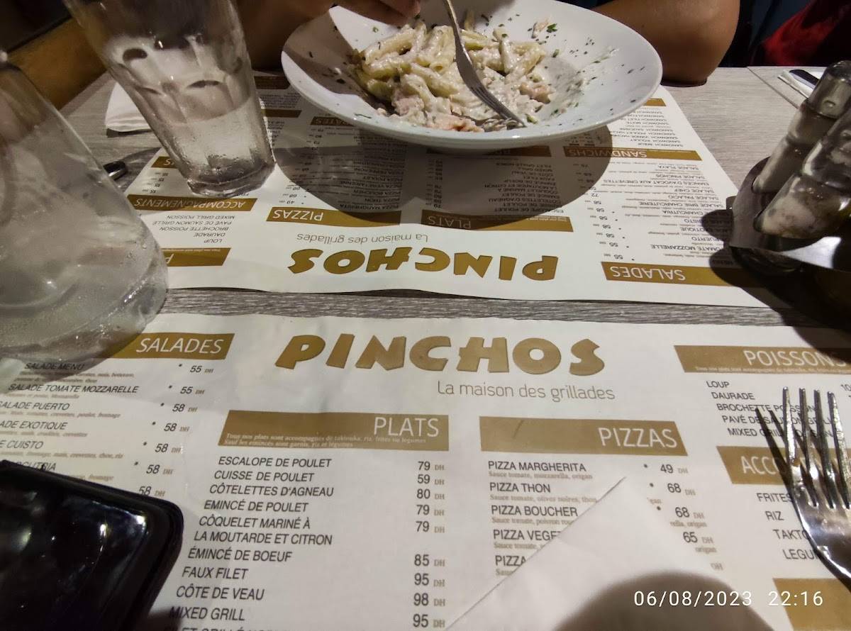 Pinchos меню
