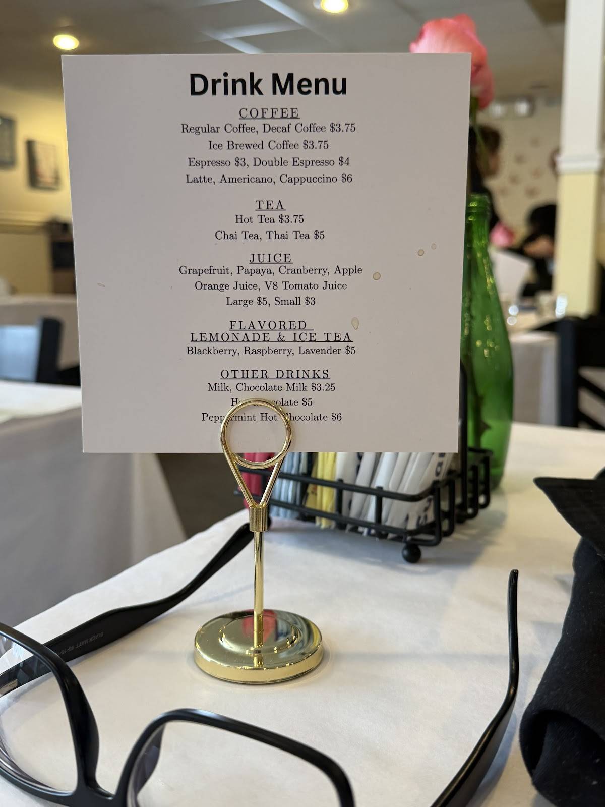 Recipes Restaurant меню