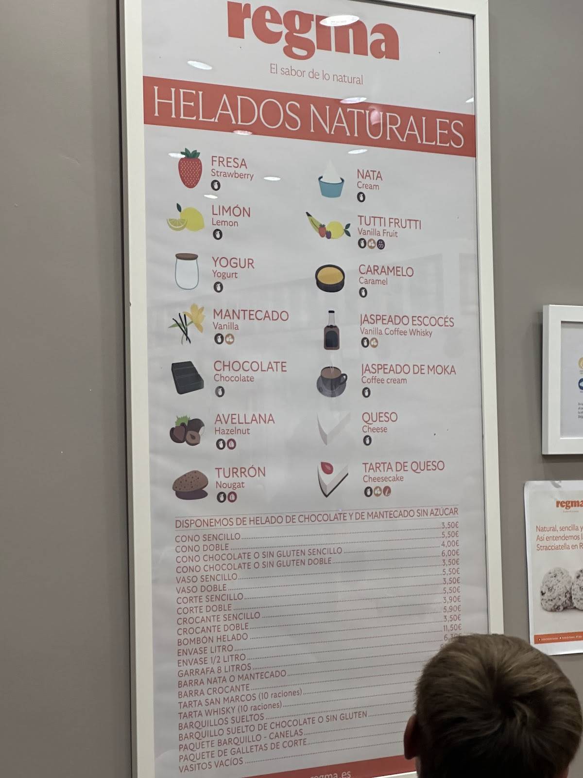 Regma Heladeria меню