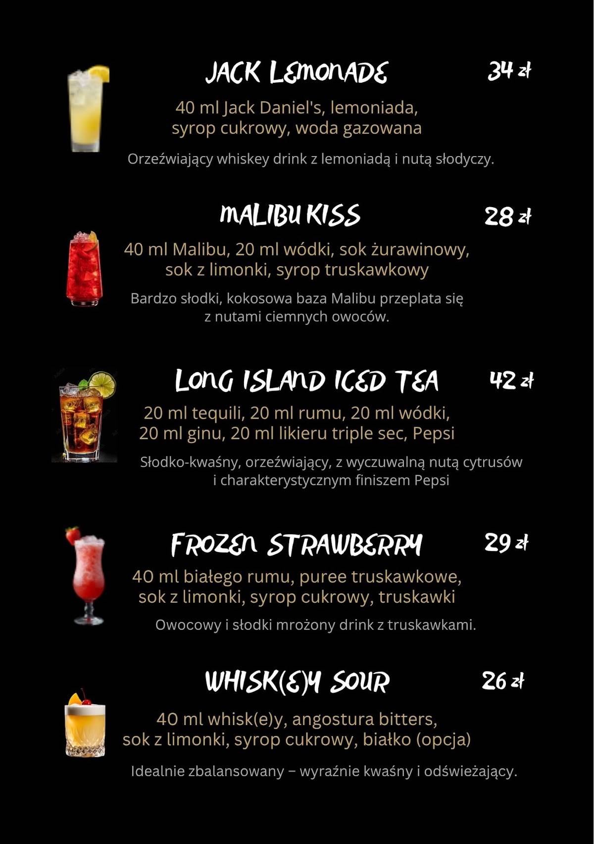 Restauracja ALBATROS меню