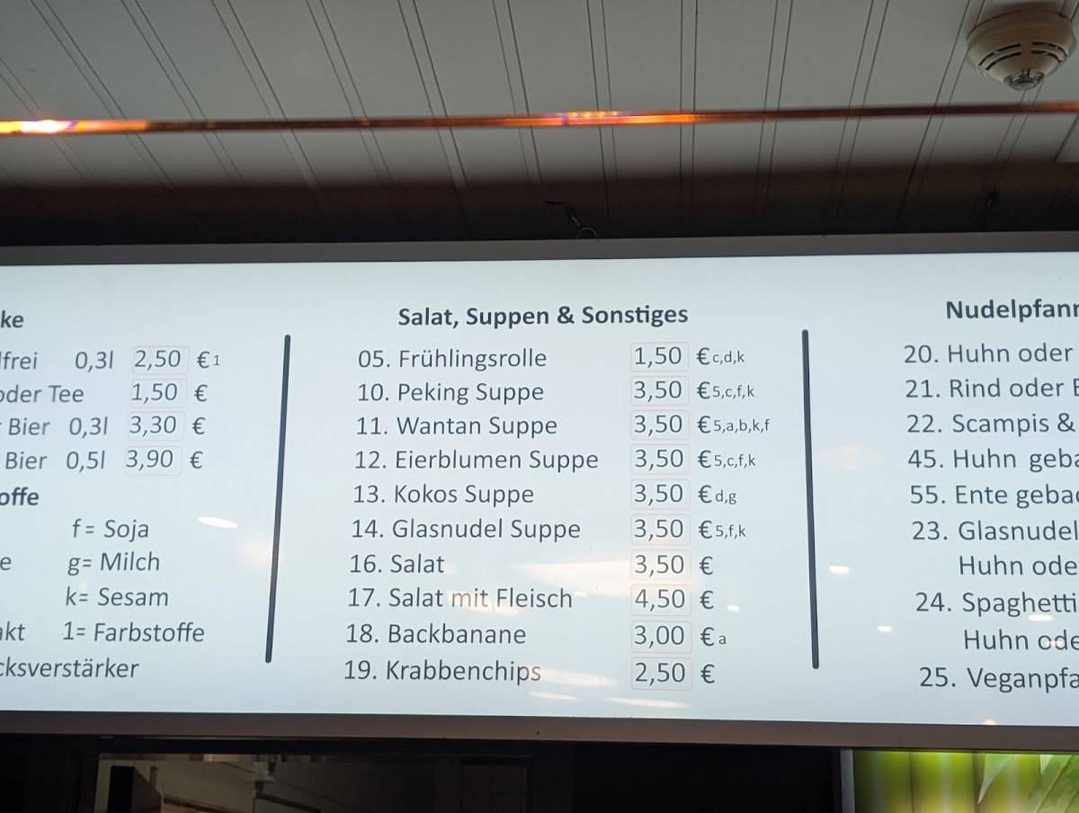 Asia-Wok Inh. Van Khai Nguyen меню