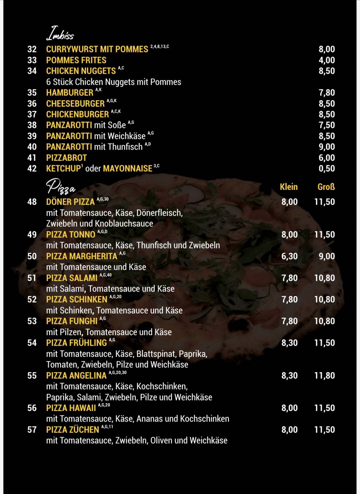 Dorfgrill Züschen меню