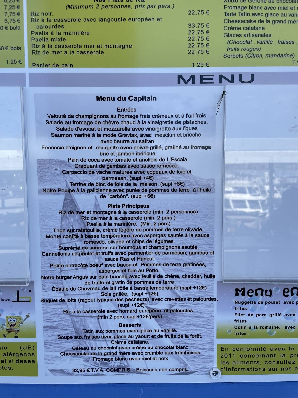 Restaurant Bitàkora меню