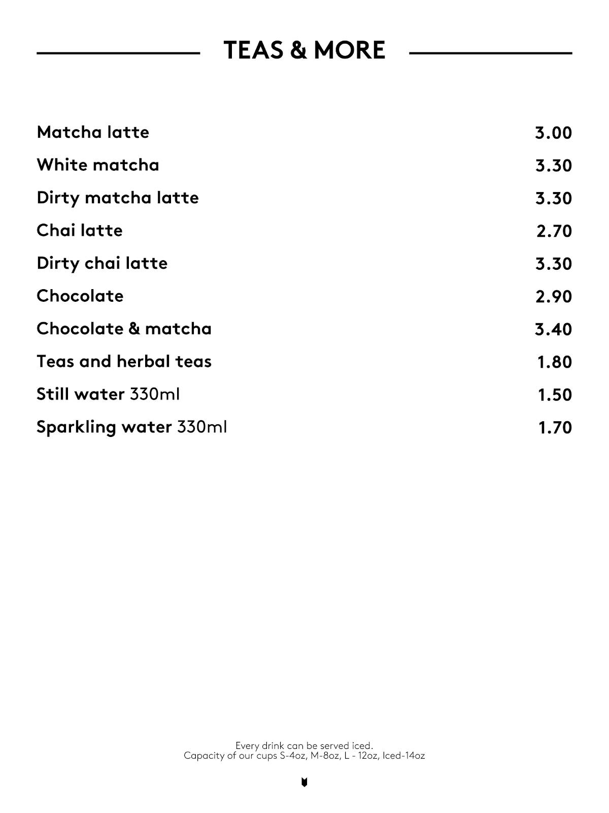 Café Kitsuné - Riffa меню