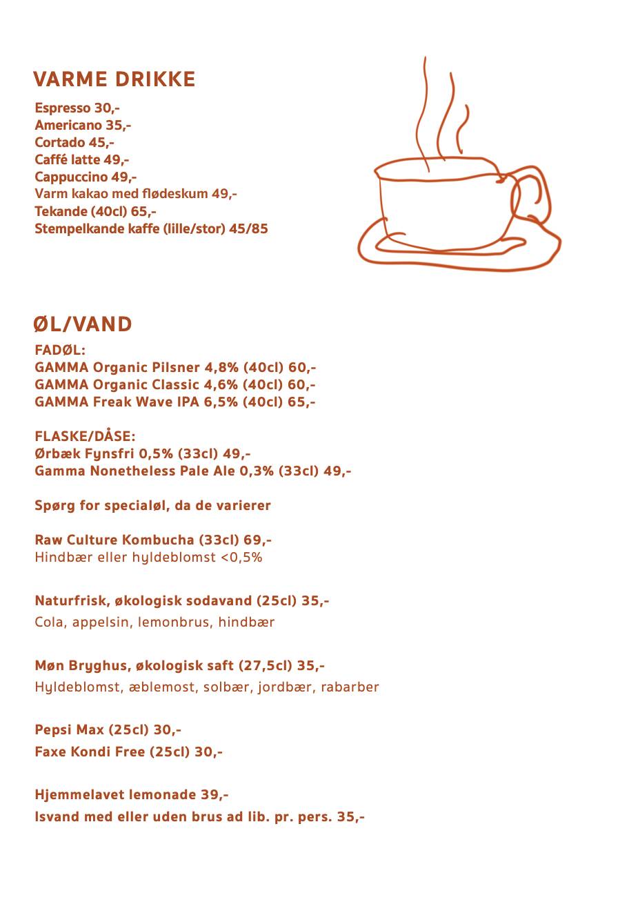Cafe RöD меню
