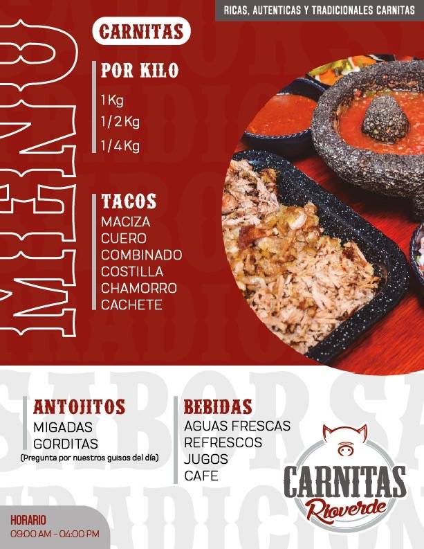 Carnitas Rioverde меню