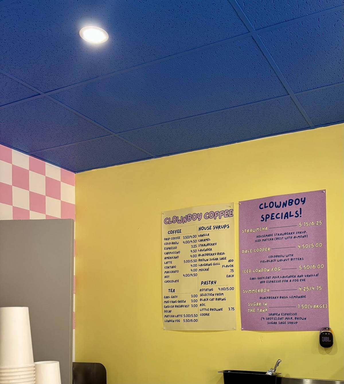 Clownboy Coffee меню