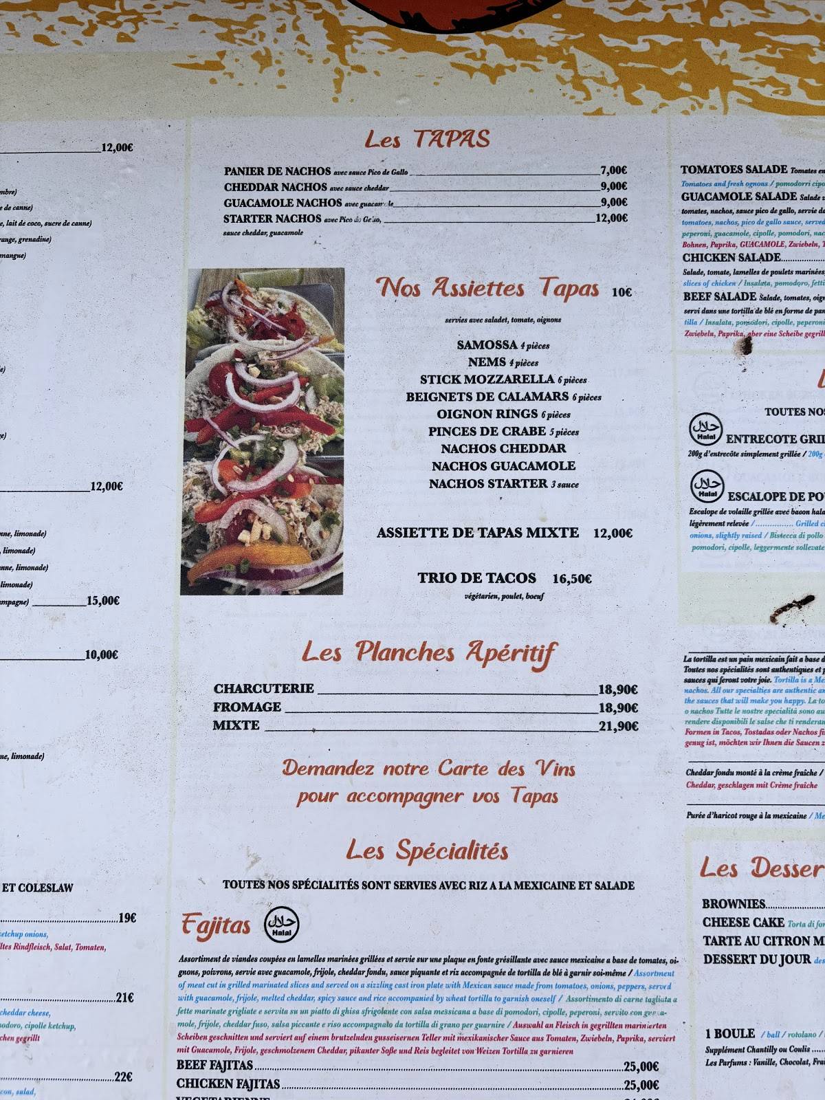 Coco Loco Restaurant меню