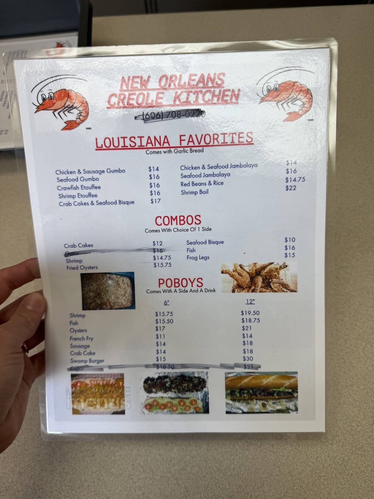 Creole Kitchen меню