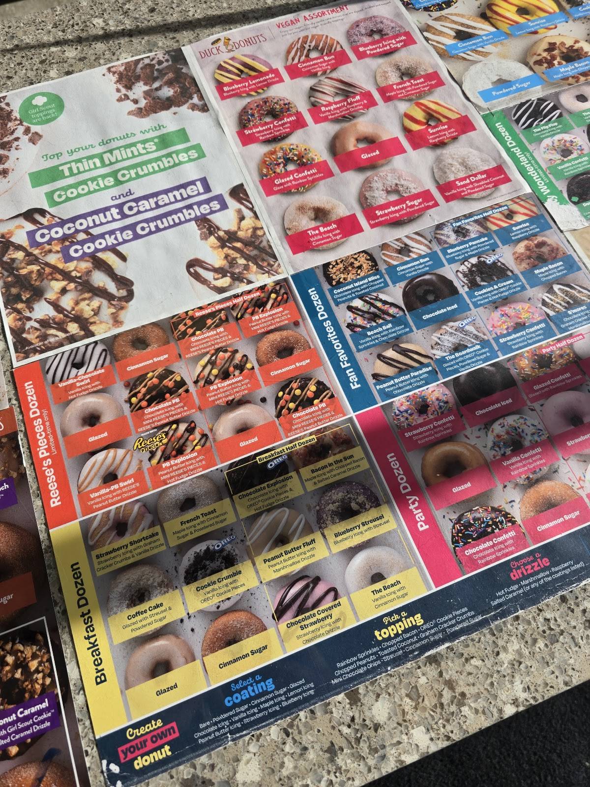 Duck Donuts меню
