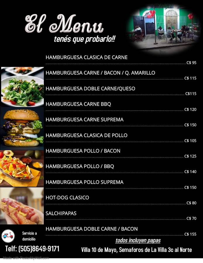 El Menu меню