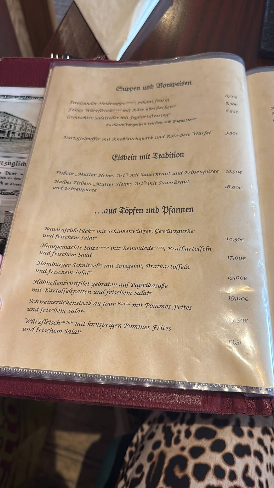 Gaststätte Stralsunder меню